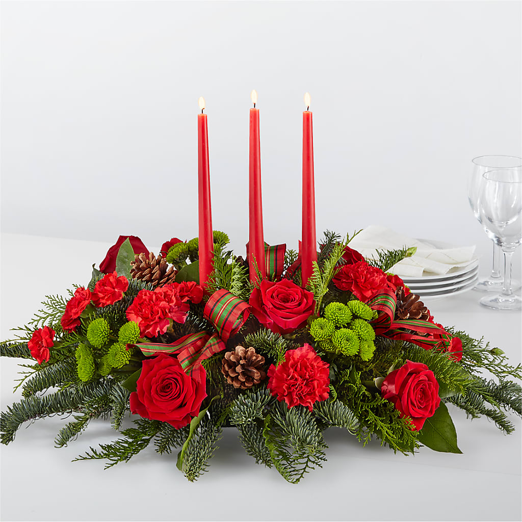 By the Candlelight Centerpiece – The Colonial Florist And Gift Shop, Huntingdon PA