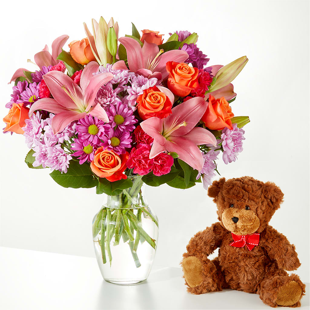 One and Only Bouquet and Bear Bundle – The Colonial Florist And Gift Shop, Huntingdon PA