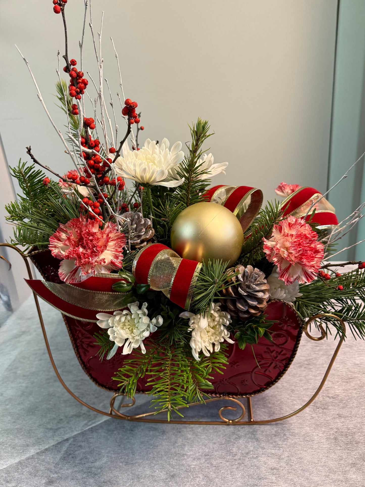 Sleigh Ride Bouquet – The Colonial Florist And Gift Shop, Huntingdon PA