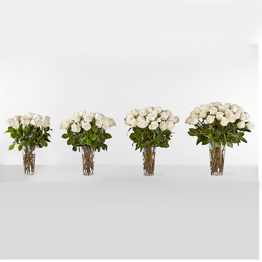 Long Stem White Rose Bouquet – The Colonial Florist And Gift Shop, Huntingdon PA