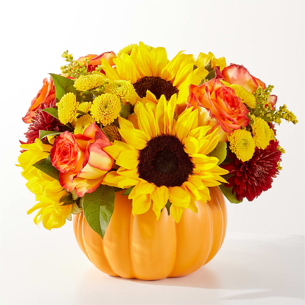 Golden Gourd Pumpkin Bouquet – The Colonial Florist And Gift Shop, Huntingdon PA