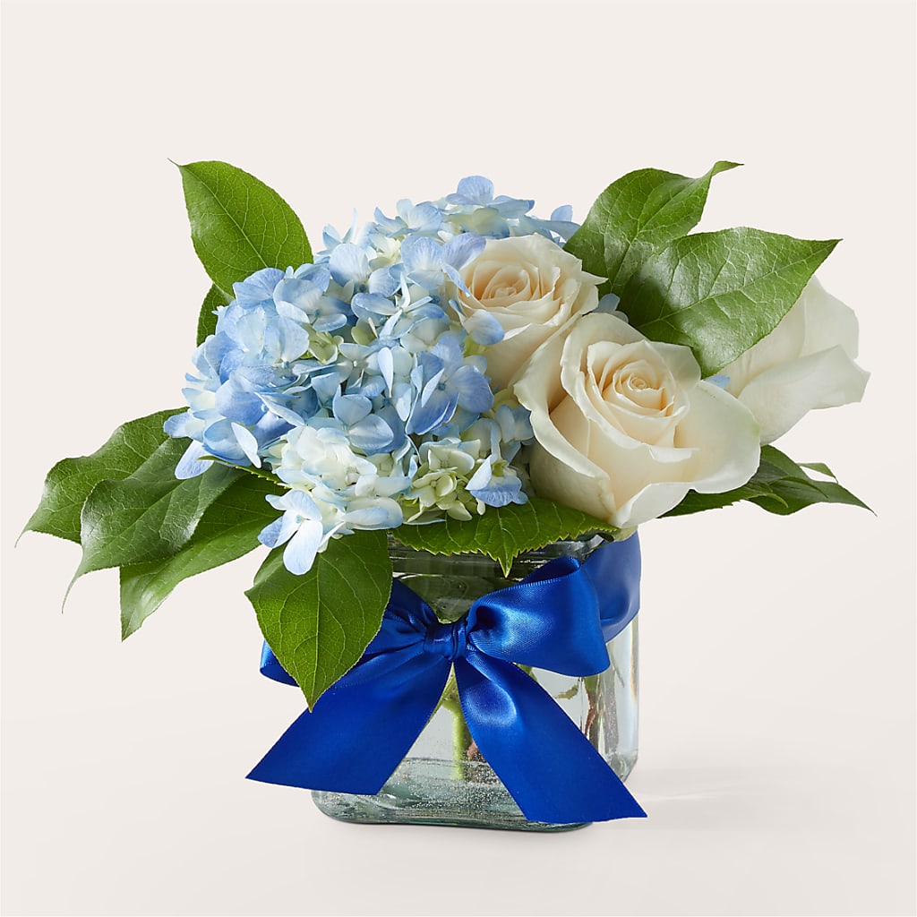 Sky Blue Delight Bouquet – The Colonial Florist And Gift Shop, Huntingdon PA