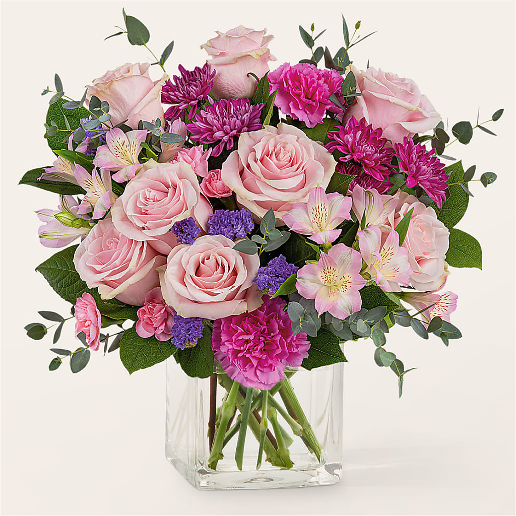 Rosy Radiance Bouquet – The Colonial Florist And Gift Shop, Huntingdon PA