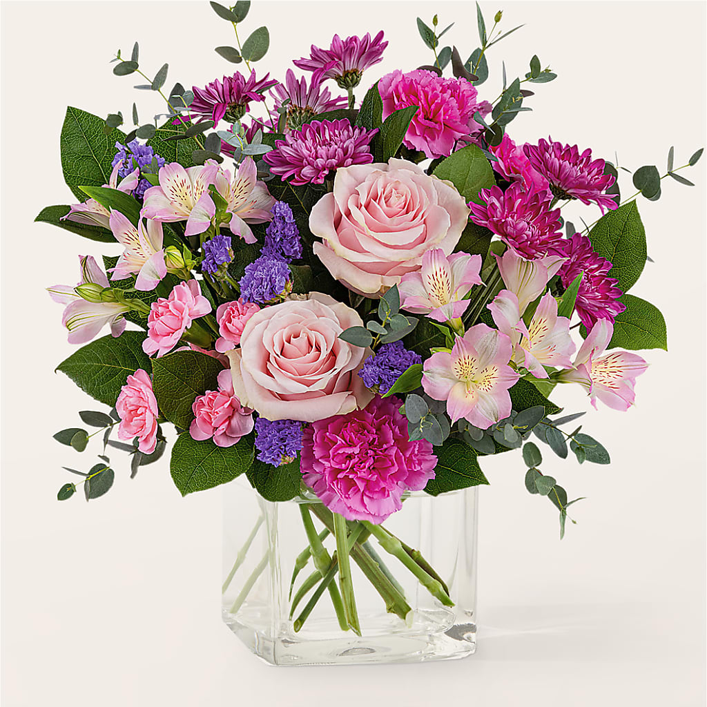 Rosy Radiance Bouquet – The Colonial Florist And Gift Shop, Huntingdon PA