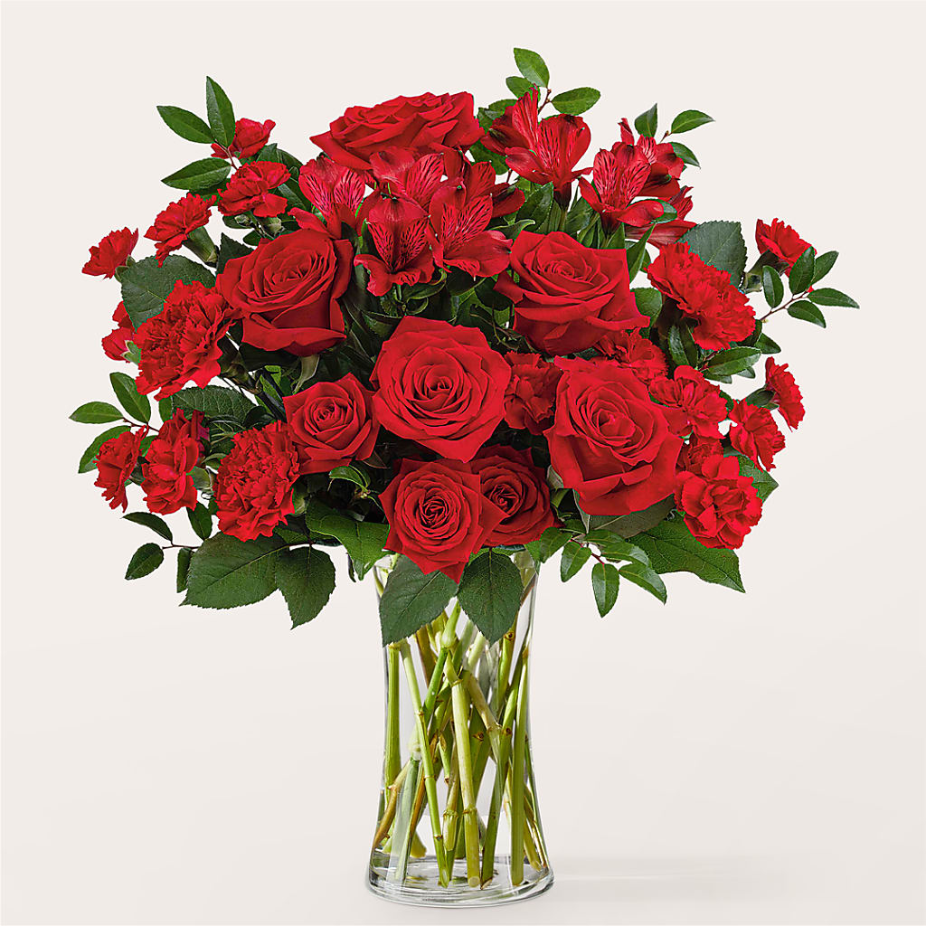 Brilliant Ruby Bouquet – The Colonial Florist And Gift Shop, Huntingdon PA