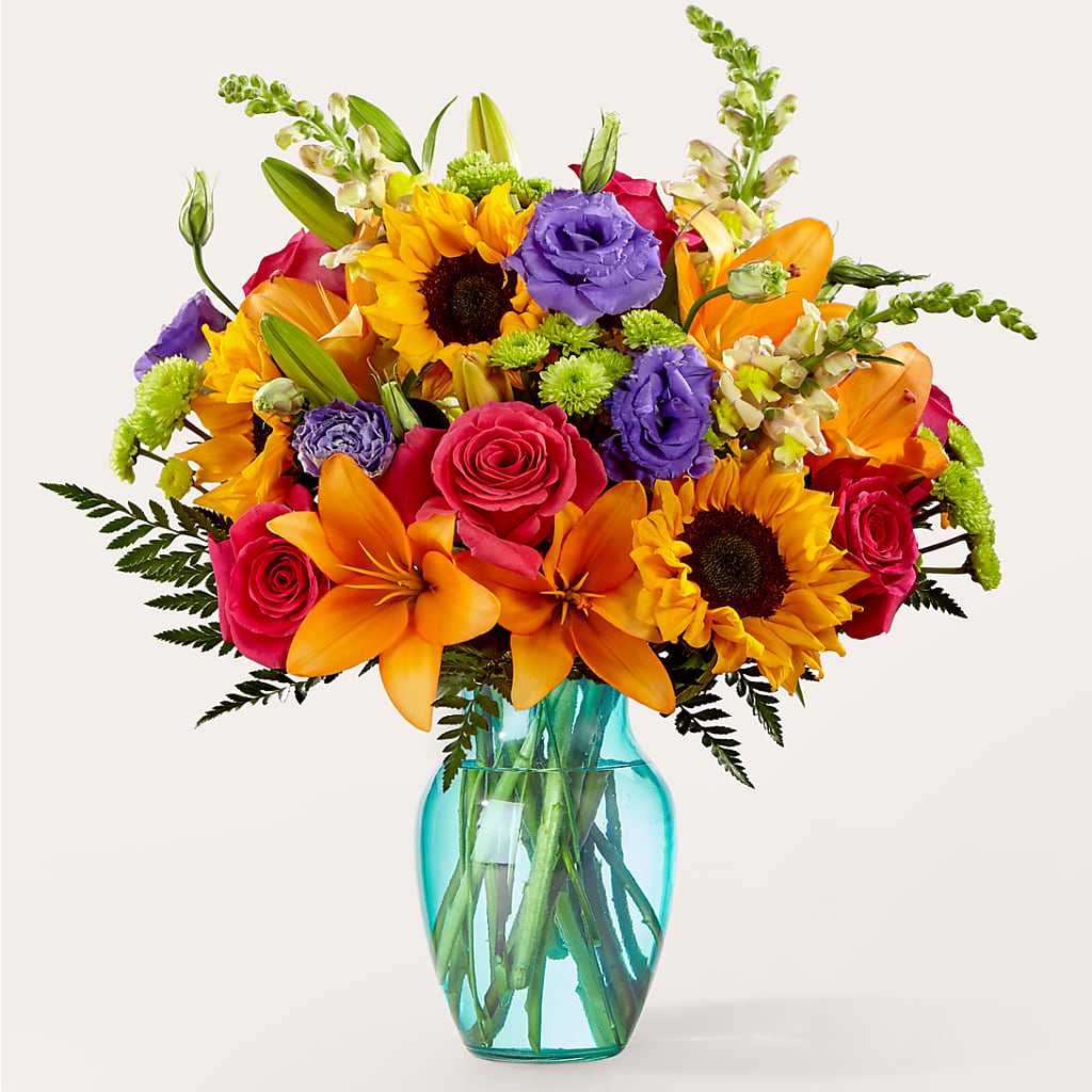 Double Rainbow Bouquet – The Colonial Florist And Gift Shop, Huntingdon PA