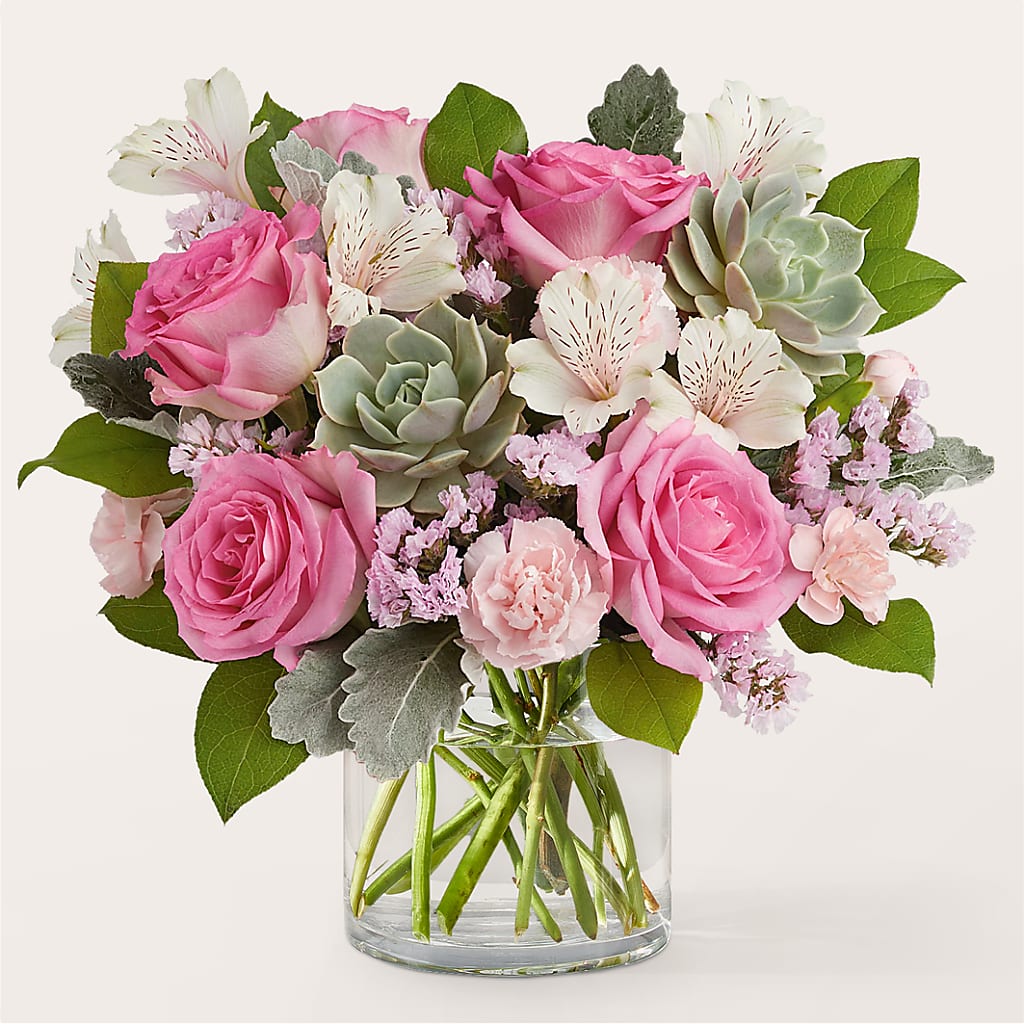 Dusty Rose Bouquet – The Colonial Florist And Gift Shop, Huntingdon PA