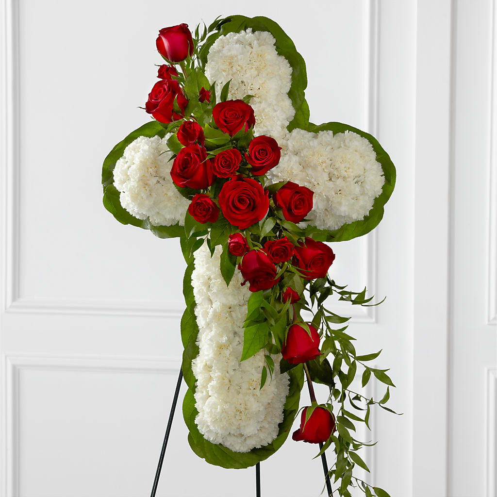 Floral Cross Easel – The Colonial Florist And Gift Shop, Huntingdon PA