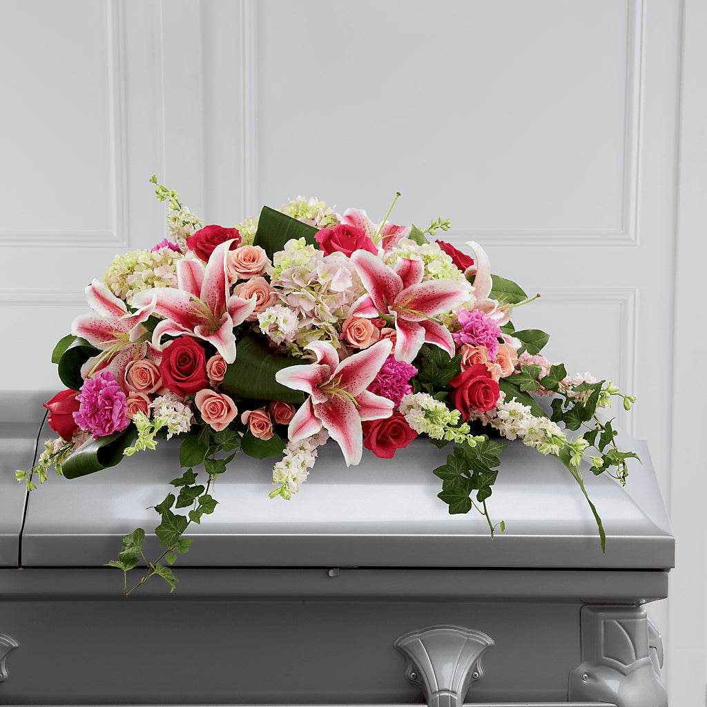 Splendid Grace Casket Spray – The Colonial Florist And Gift Shop, Huntingdon PA