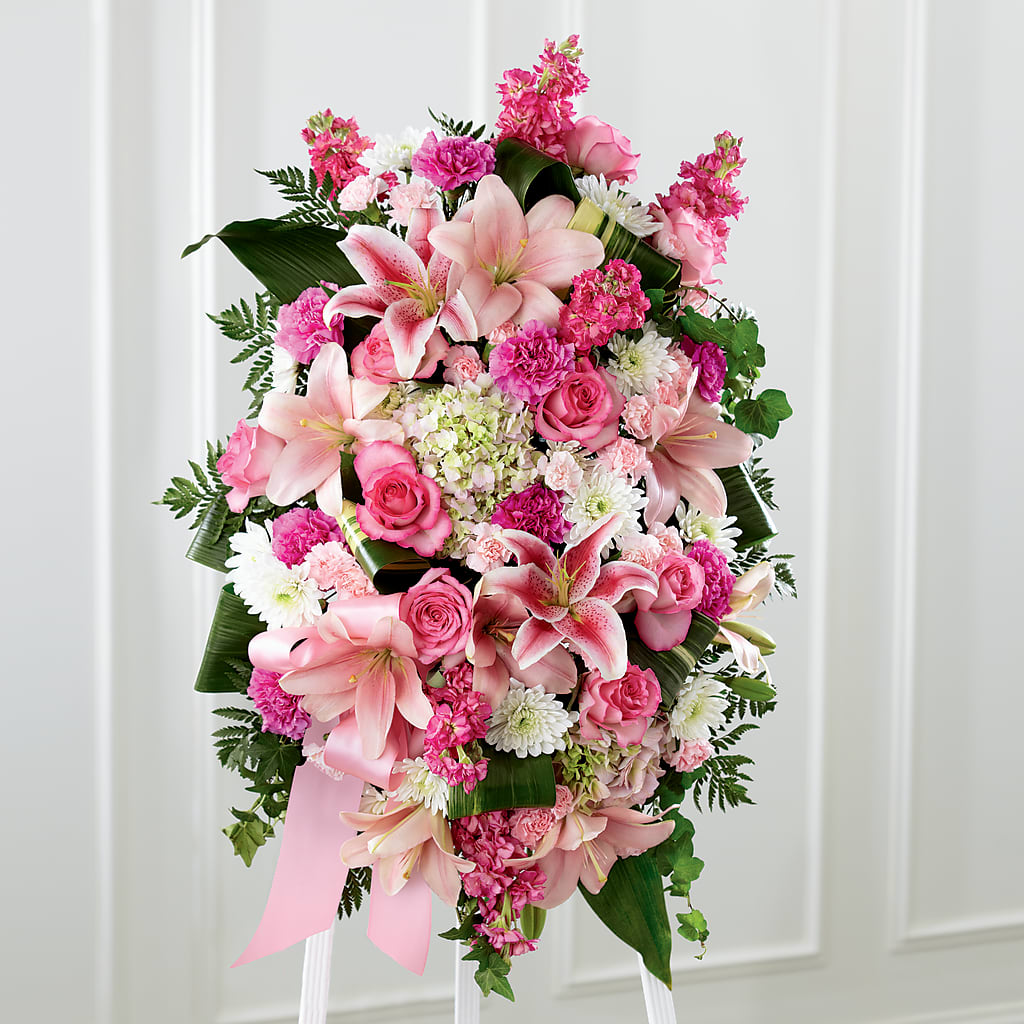 Comforting Standing Spray – The Colonial Florist And Gift Shop, Huntingdon PA