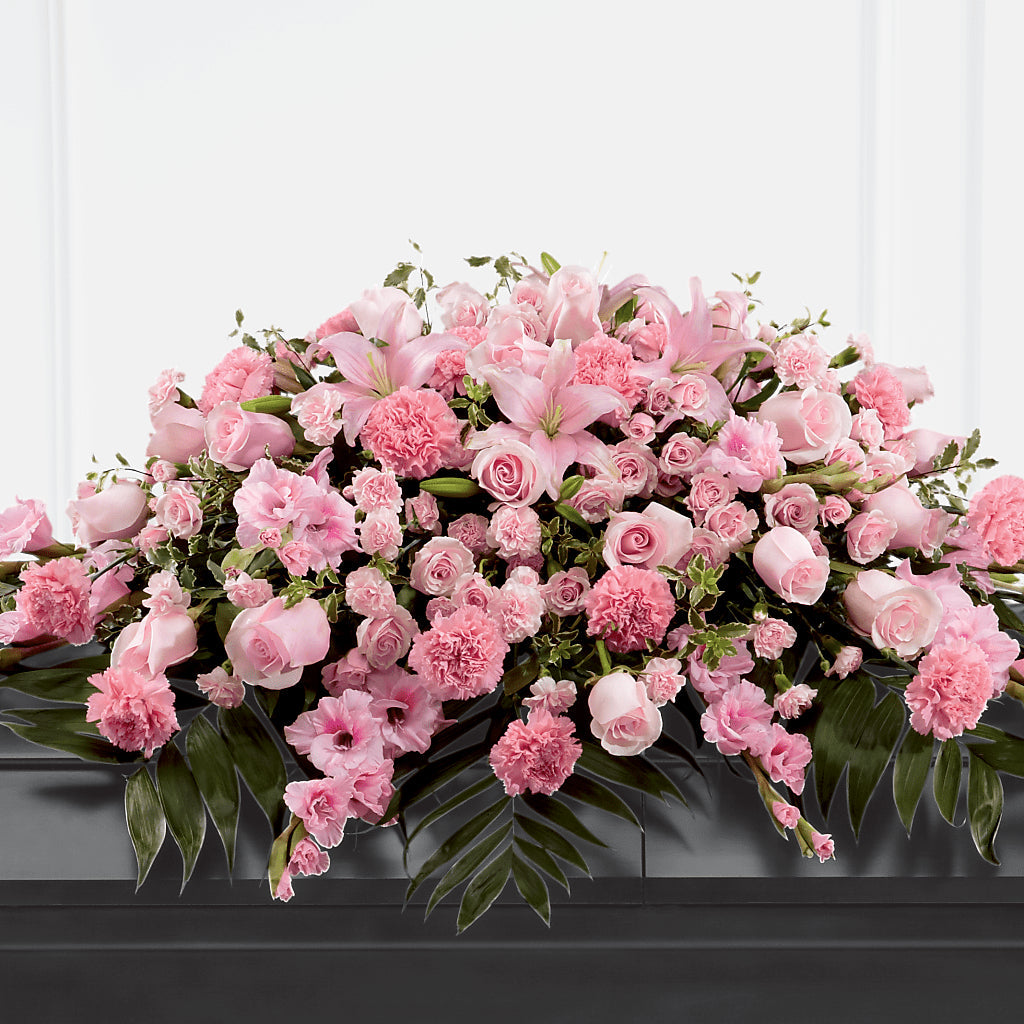 Garden of Comfort Casket Spray (Standard) – The Colonial Florist And Gift Shop, Huntingdon PA