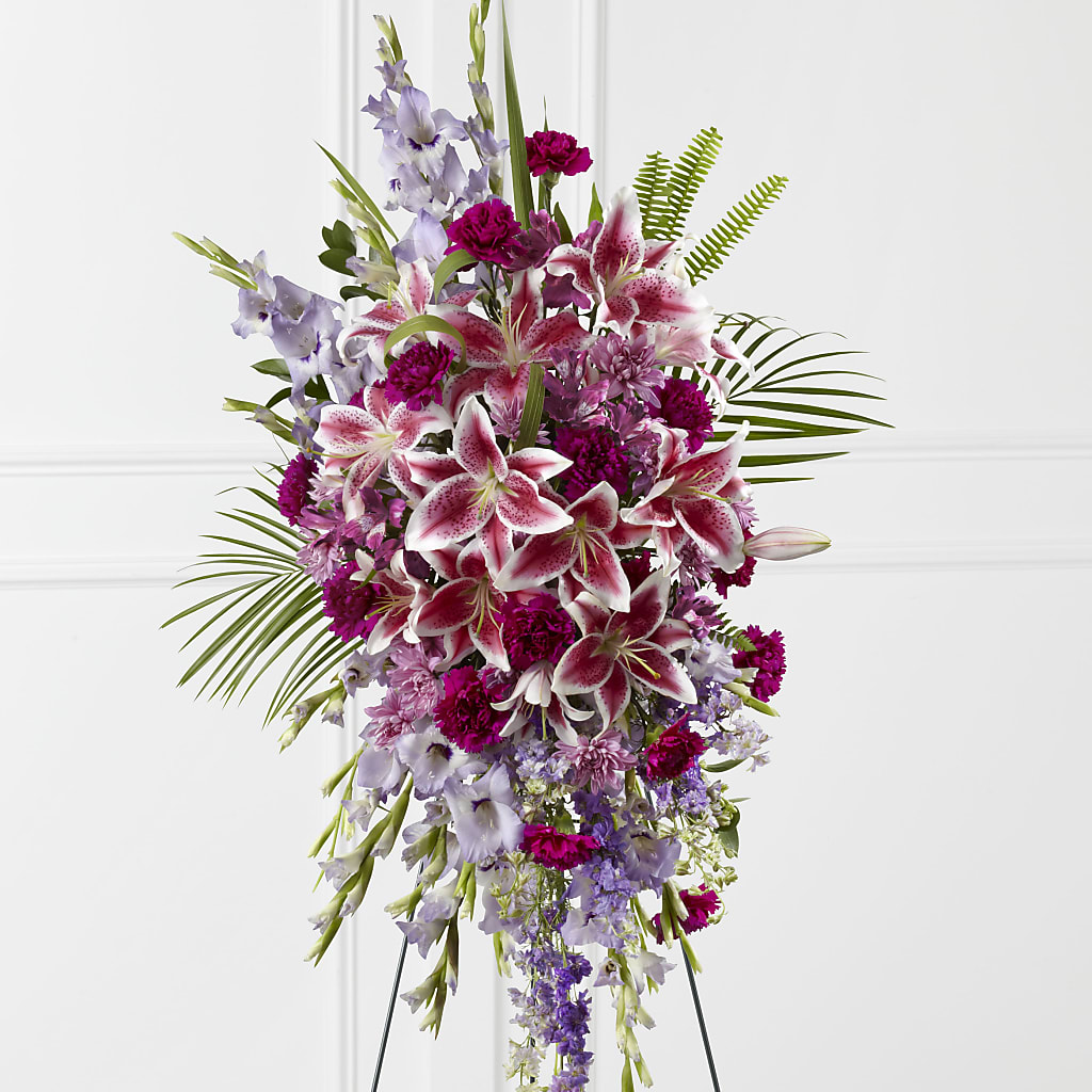 Tender Touch Standing Spray – The Colonial Florist And Gift Shop, Huntingdon PA