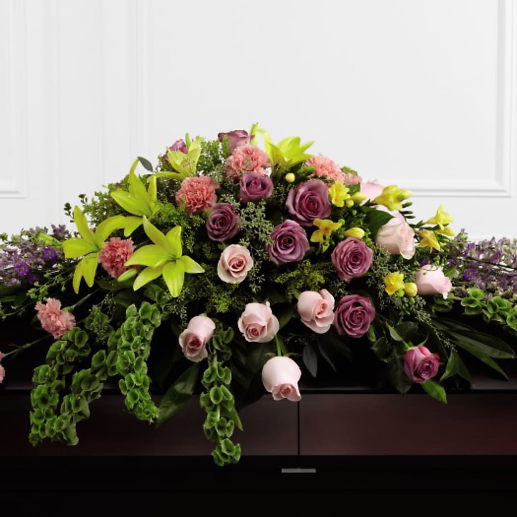 Forever Beloved Casket Spray – The Colonial Florist And Gift Shop, Huntingdon PA