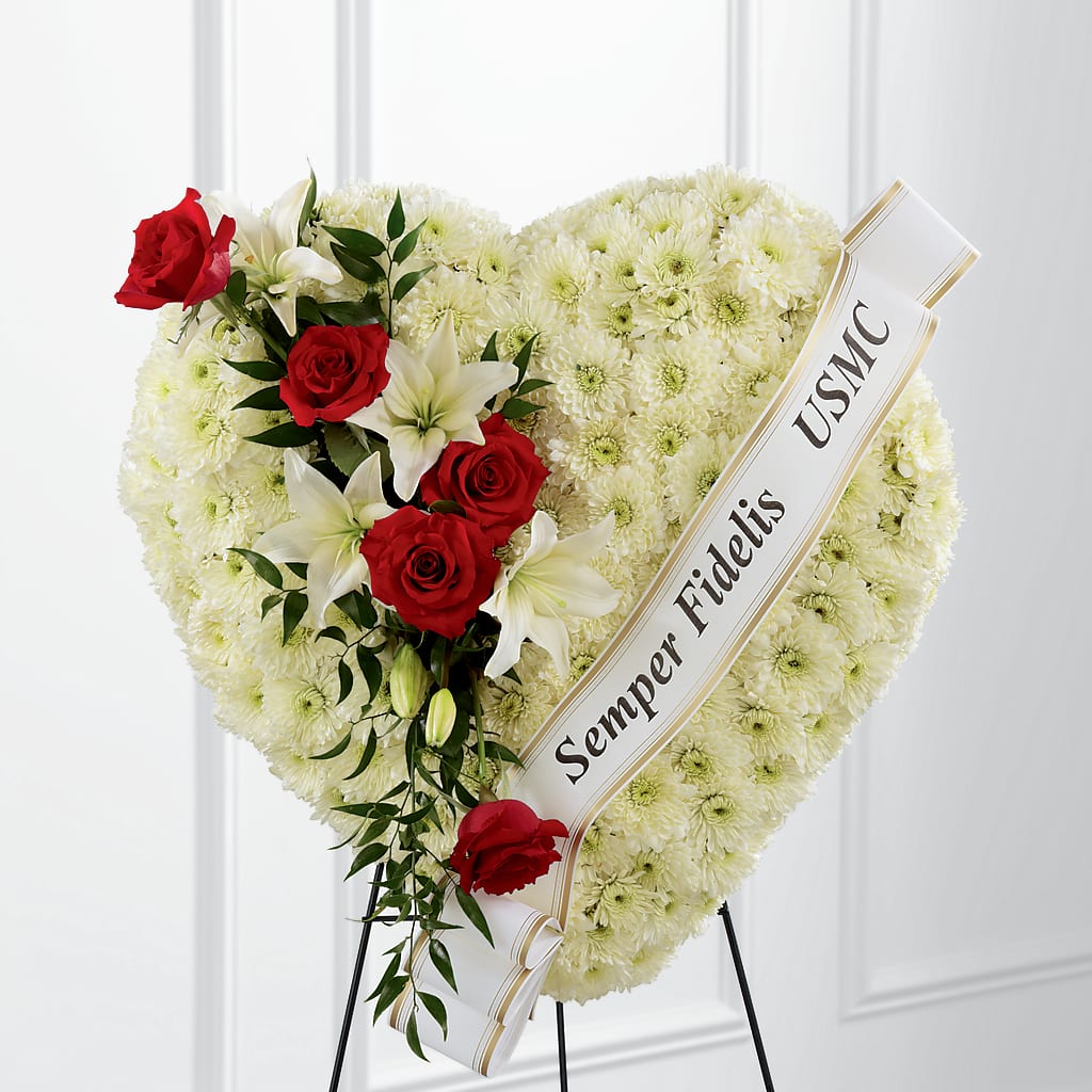 Heartfelt Hero Standing Heart – The Colonial Florist And Gift Shop, Huntingdon PA