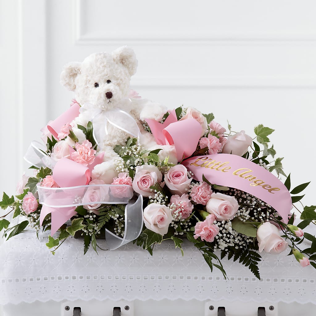 Touch of Sympathy Casket Spray – The Colonial Florist And Gift Shop, Huntingdon PA