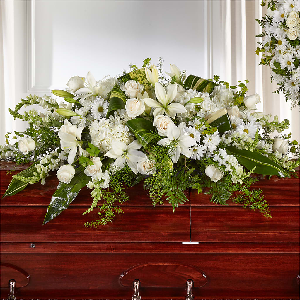Abundance Casket Spray – The Colonial Florist And Gift Shop, Huntingdon PA
