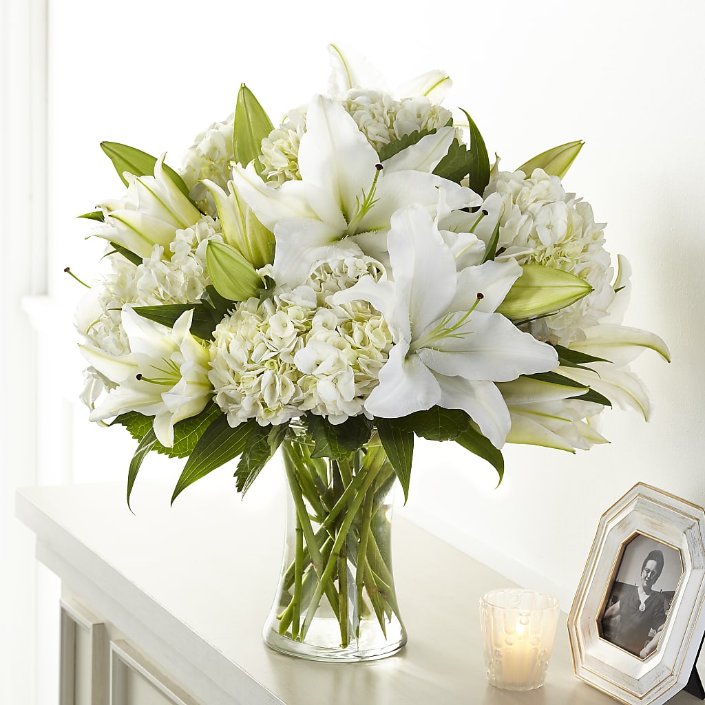 Compassionate Lily Bouquet – The Colonial Florist And Gift Shop, Huntingdon PA