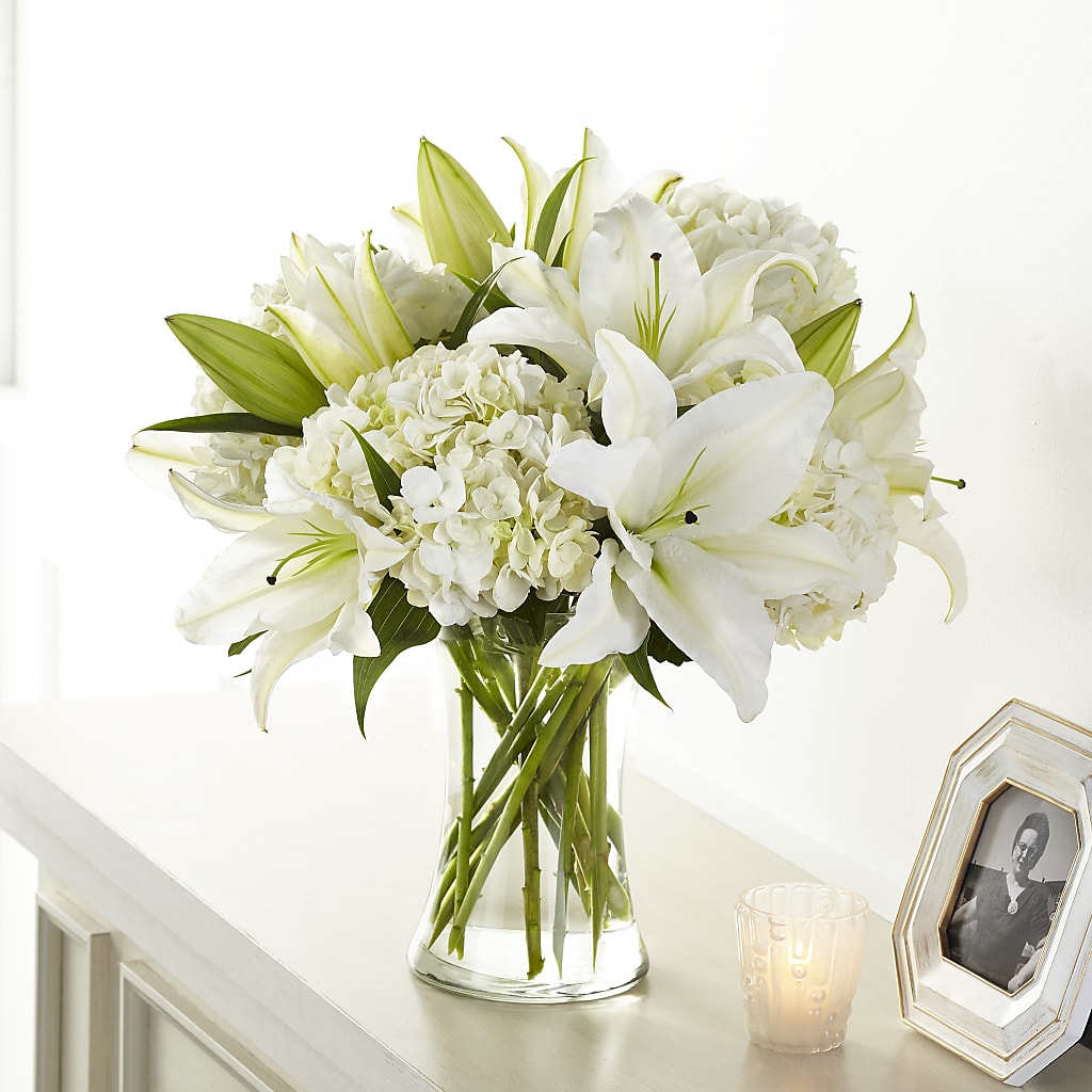Compassionate Lily Bouquet – The Colonial Florist And Gift Shop, Huntingdon PA