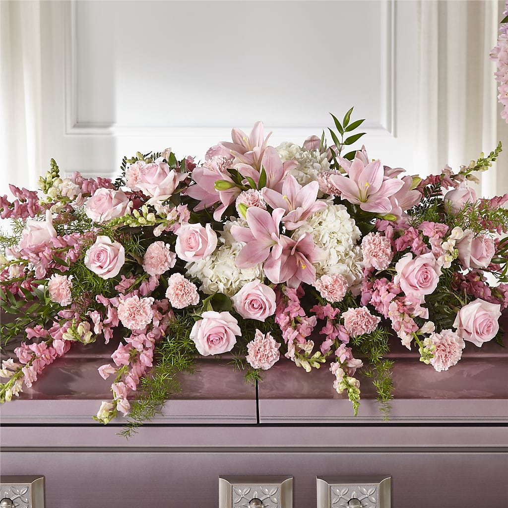 Life & Remembrance Casket Spray – The Colonial Florist And Gift Shop, Huntingdon PA