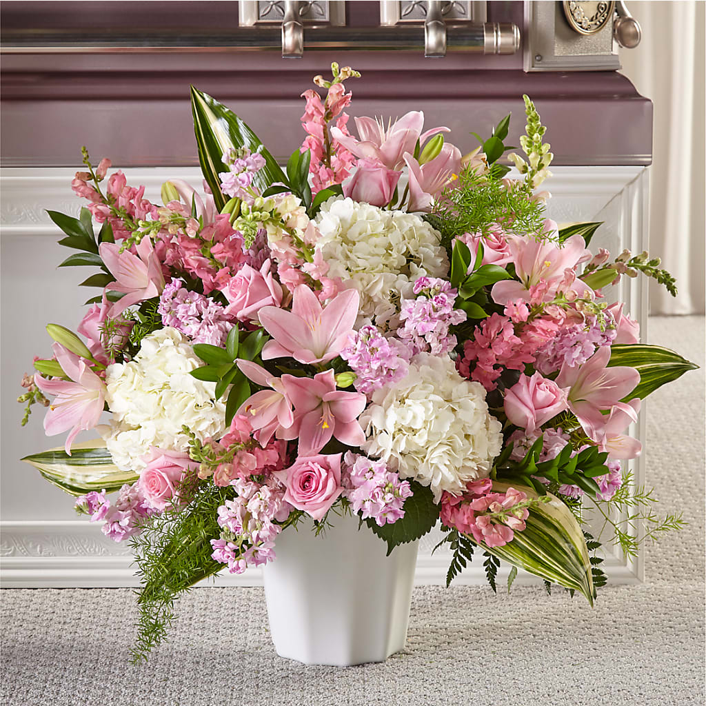 Simply Serene Floor Basket – The Colonial Florist And Gift Shop, Huntingdon PA