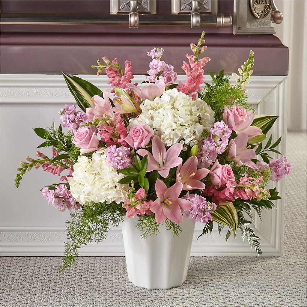 Simply Serene Floor Basket – The Colonial Florist And Gift Shop, Huntingdon PA