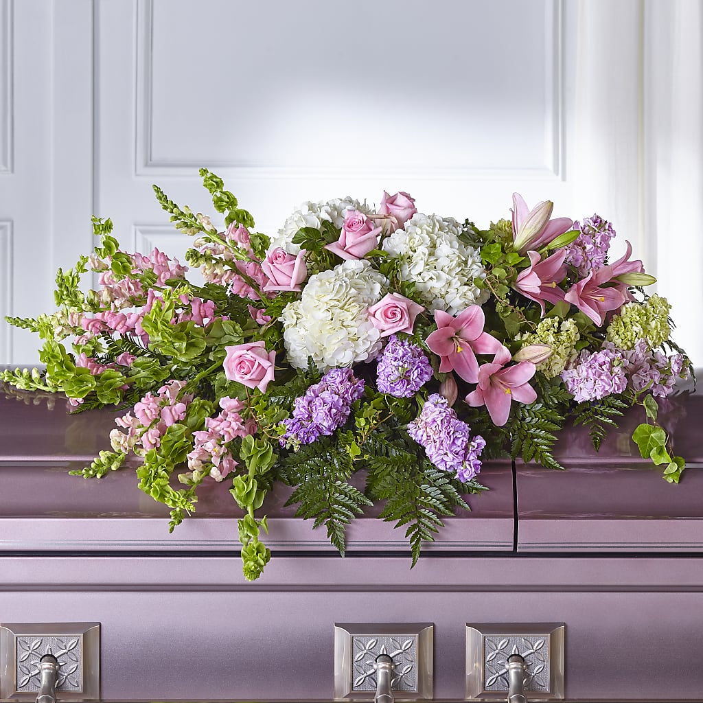 Life's Gratitude Casket Spray – The Colonial Florist And Gift Shop, Huntingdon PA