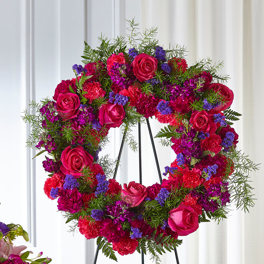 Calming Colors Wreath – The Colonial Florist And Gift Shop, Huntingdon PA