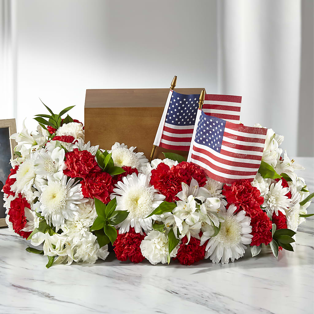 Spirit of Patriotism Cremation Adornment – The Colonial Florist And Gift Shop, Huntingdon PA