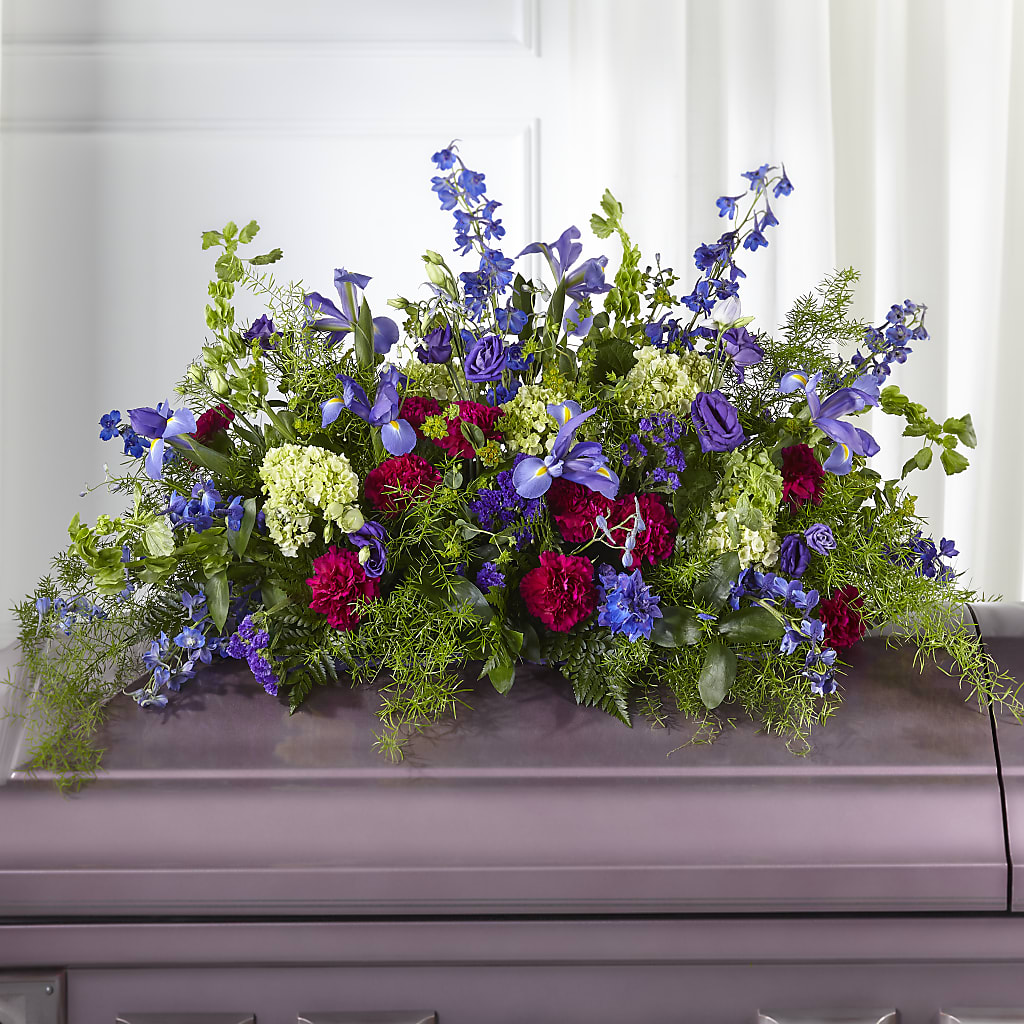 Always Treasured Casket Spray – The Colonial Florist And Gift Shop, Huntingdon PA