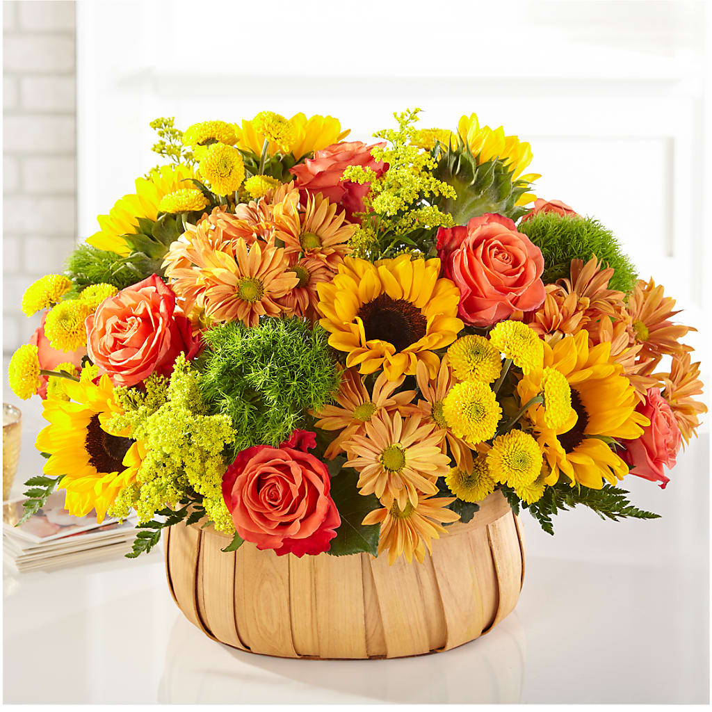 Harvest Sunflower Basket – The Colonial Florist And Gift Shop, Huntingdon PA