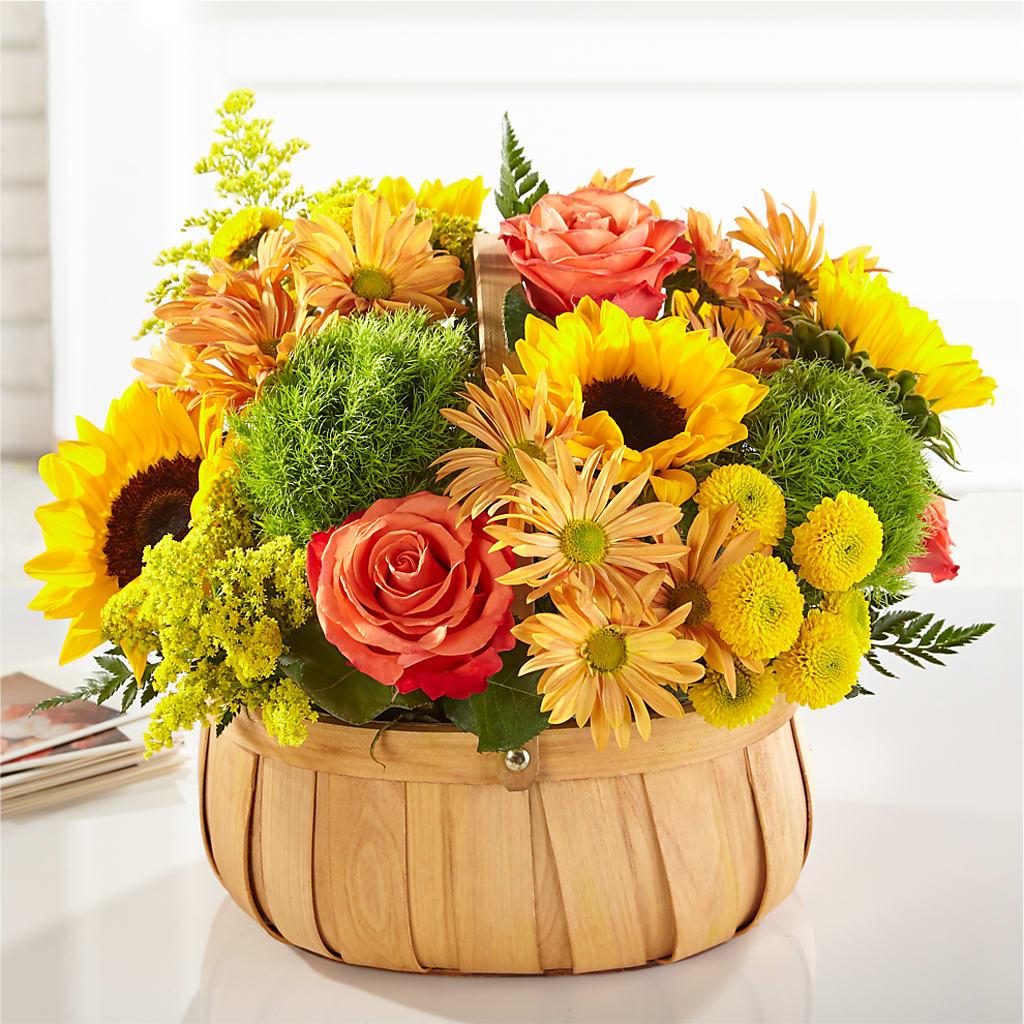 Harvest Sunflower Basket – The Colonial Florist And Gift Shop, Huntingdon PA
