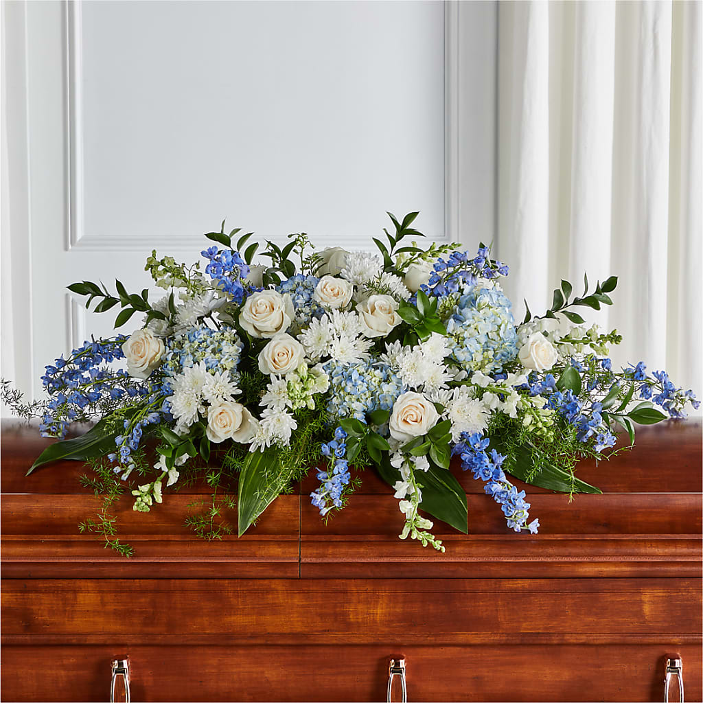 Timeless Essence Casket Spray – The Colonial Florist And Gift Shop, Huntingdon PA