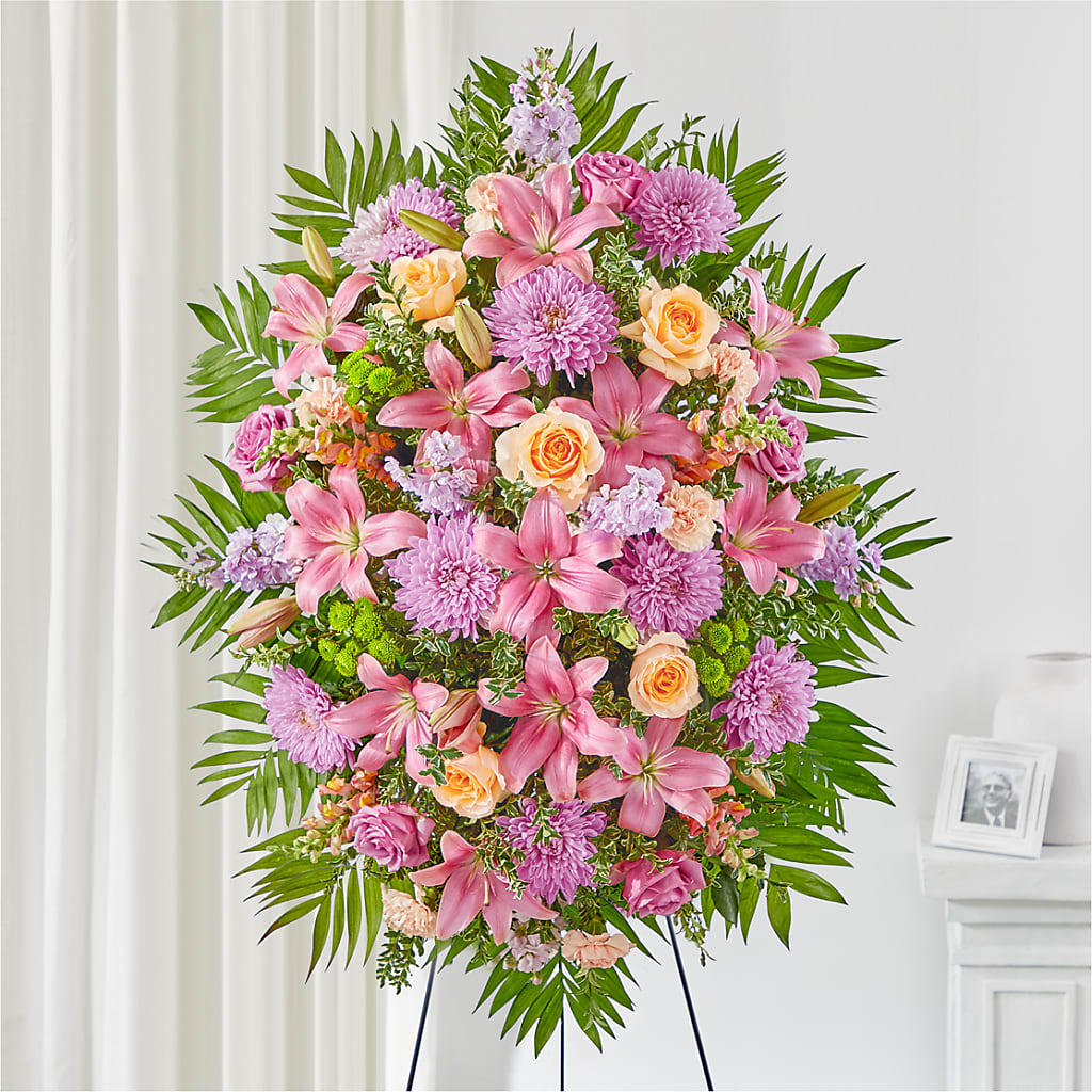 Love & Light Standing Spray – The Colonial Florist And Gift Shop, Huntingdon PA