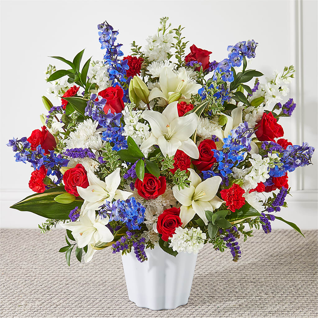Consoled Floor Basket – The Colonial Florist And Gift Shop, Huntingdon PA