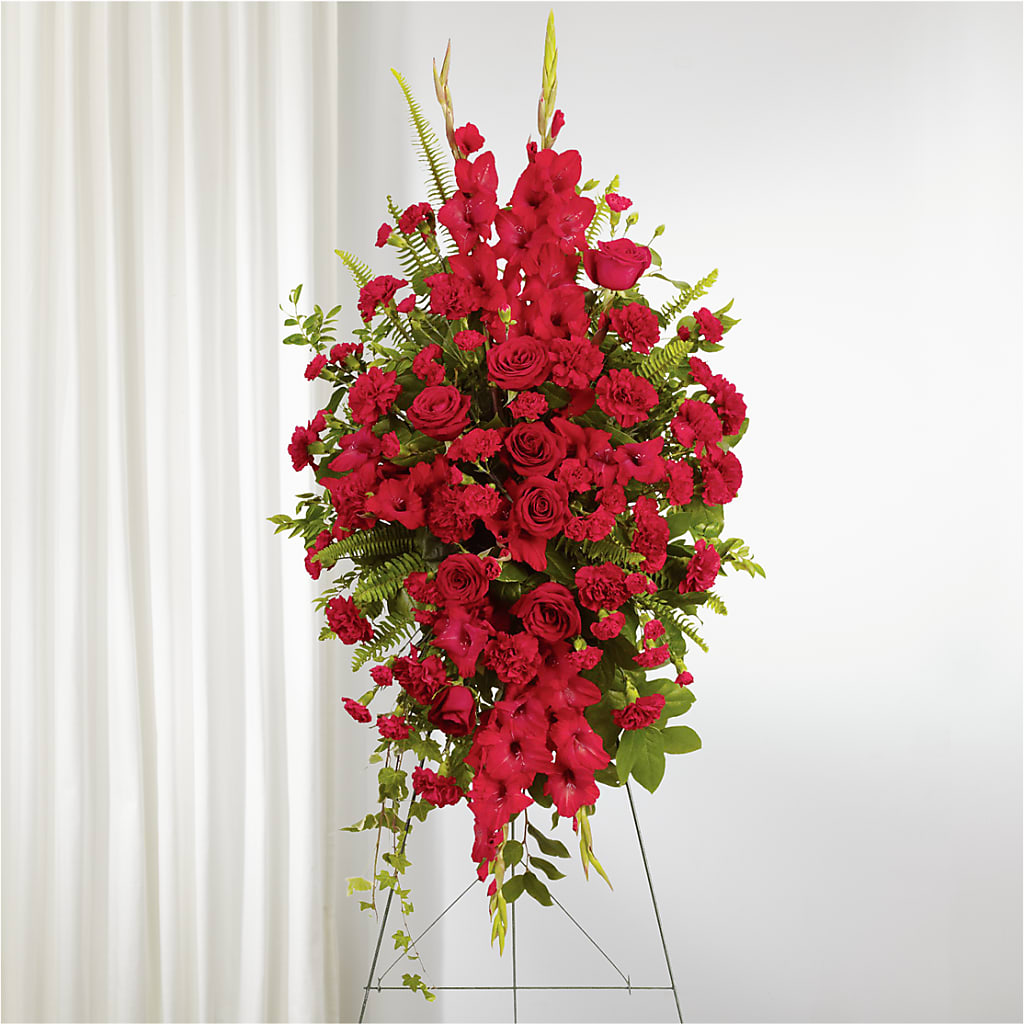 From the Heart Standing Spray – The Colonial Florist And Gift Shop, Huntingdon PA