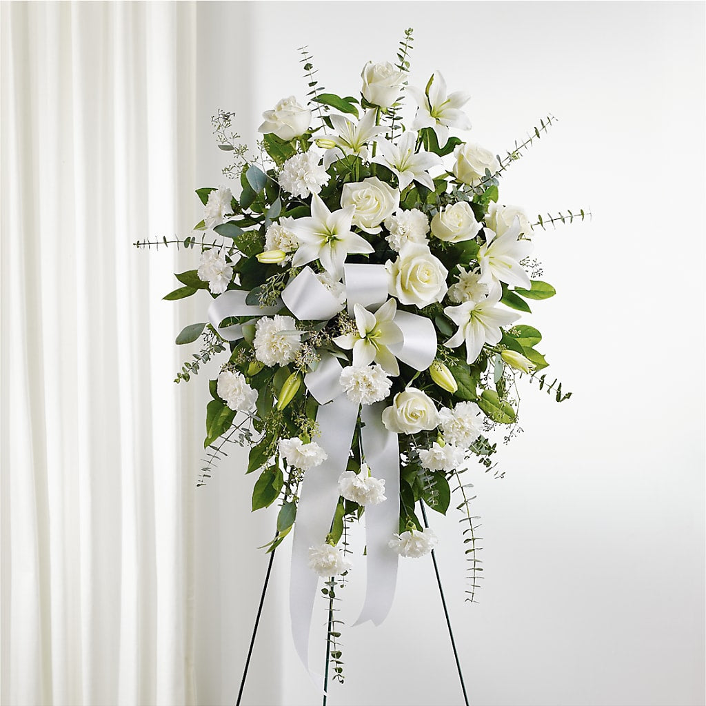 With Care Standing Spray – The Colonial Florist And Gift Shop, Huntingdon PA