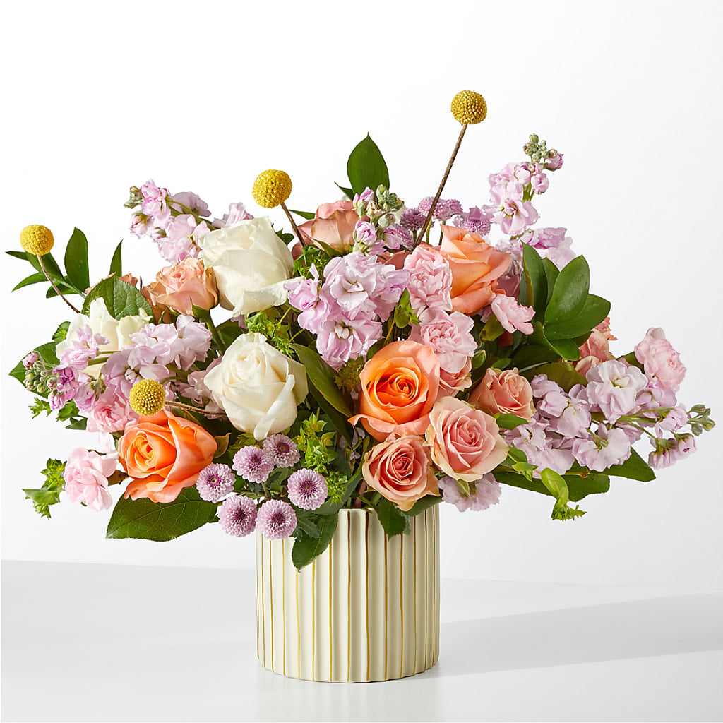 French Market Bouquet with Ivory Vase – The Colonial Florist And Gift Shop, Huntingdon PA