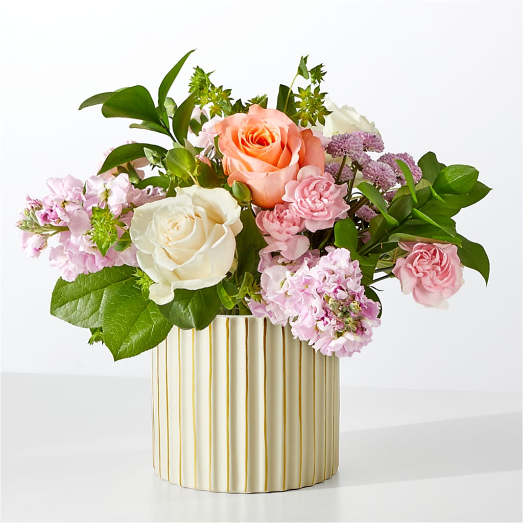 French Market Bouquet with Ivory Vase – The Colonial Florist And Gift Shop, Huntingdon PA