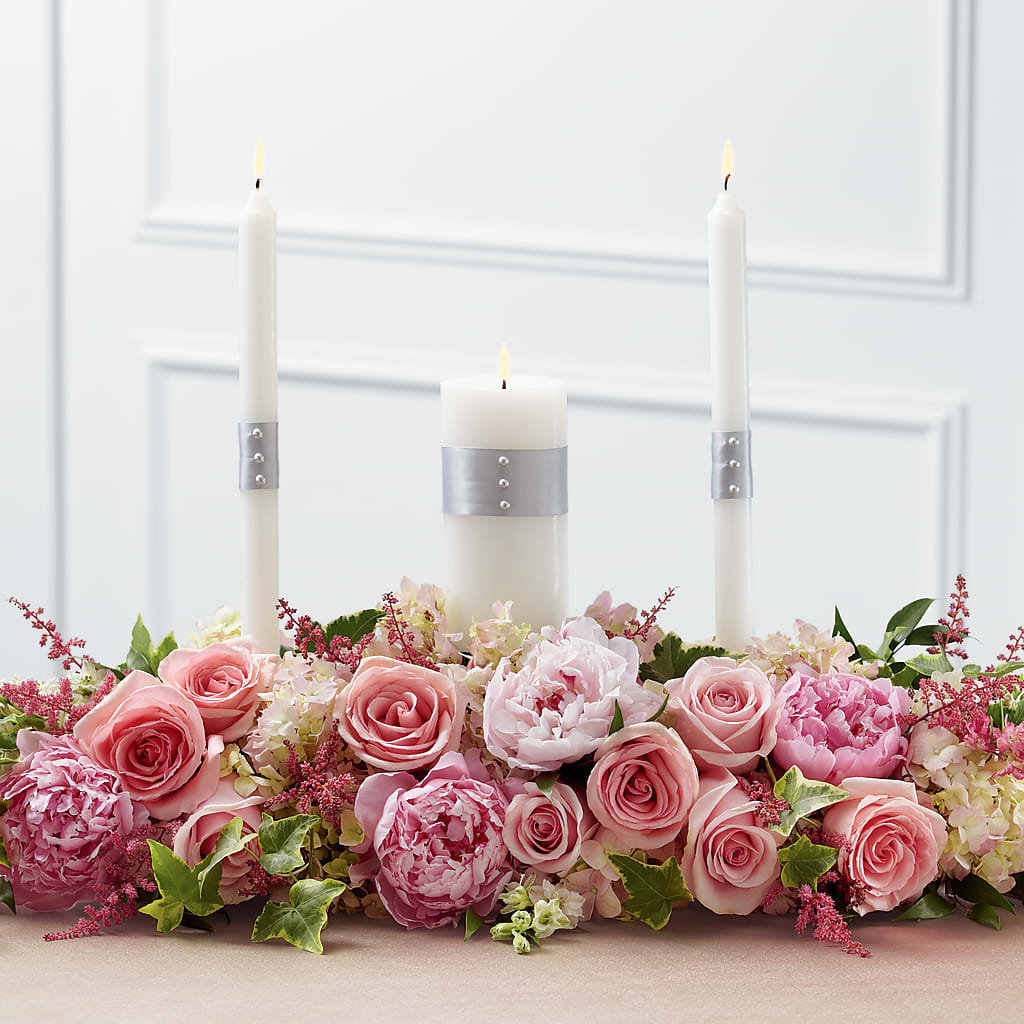 Worldwide Romance Unity Candle Arrangement – The Colonial Florist And Gift Shop, Huntingdon PA