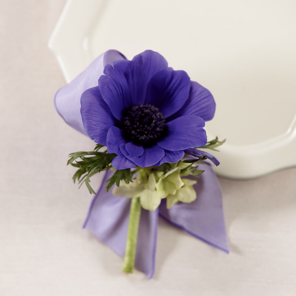 Purple Passion Boutonniere – The Colonial Florist And Gift Shop, Huntingdon PA