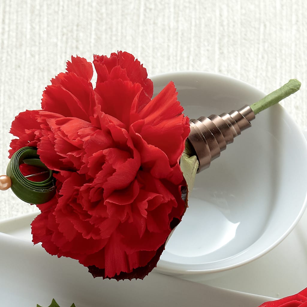 Red Carnation Boutonniere – The Colonial Florist And Gift Shop, Huntingdon PA