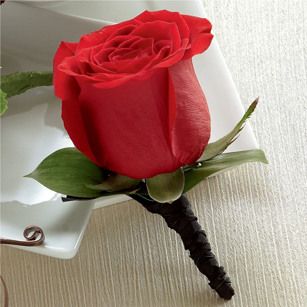 Red Rose Boutonniere – The Colonial Florist And Gift Shop, Huntingdon PA