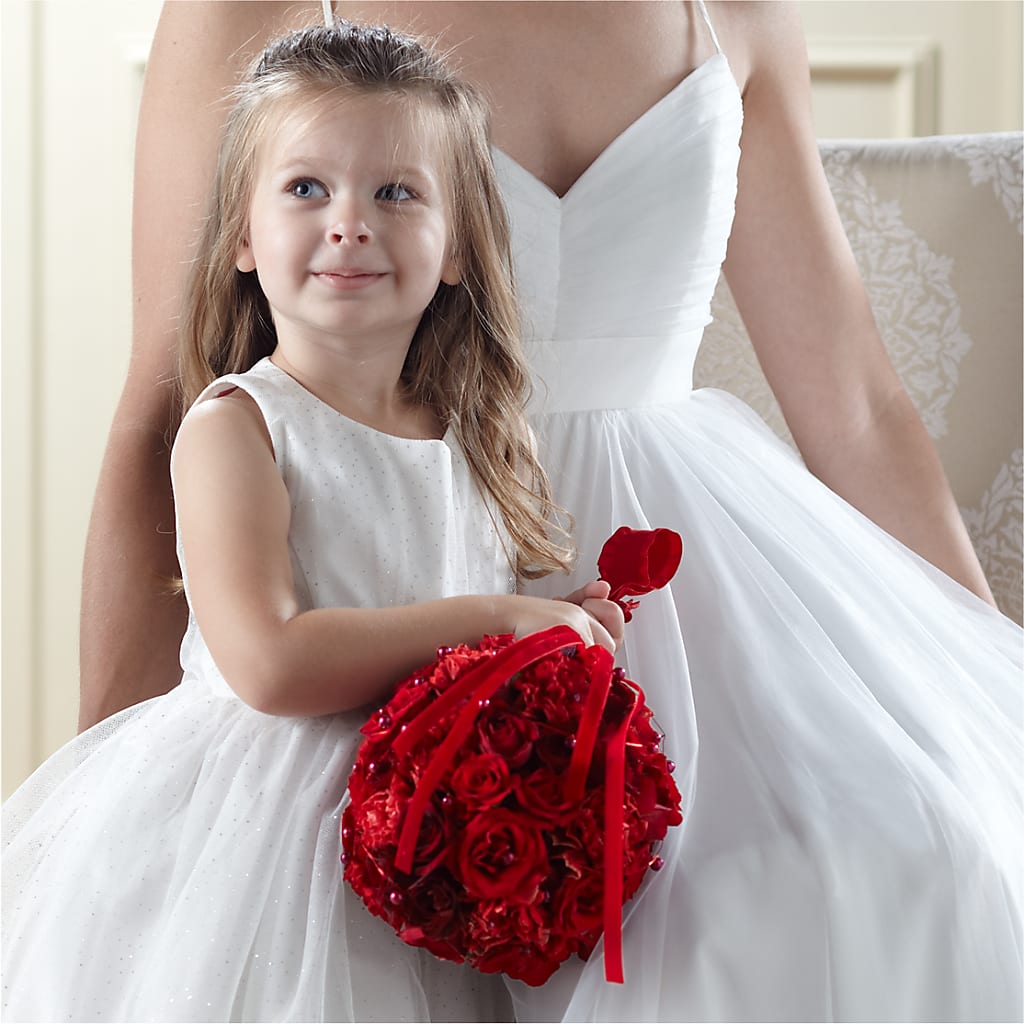 Pure at Heart Flower Girl Arrangement – The Colonial Florist And Gift Shop, Huntingdon PA