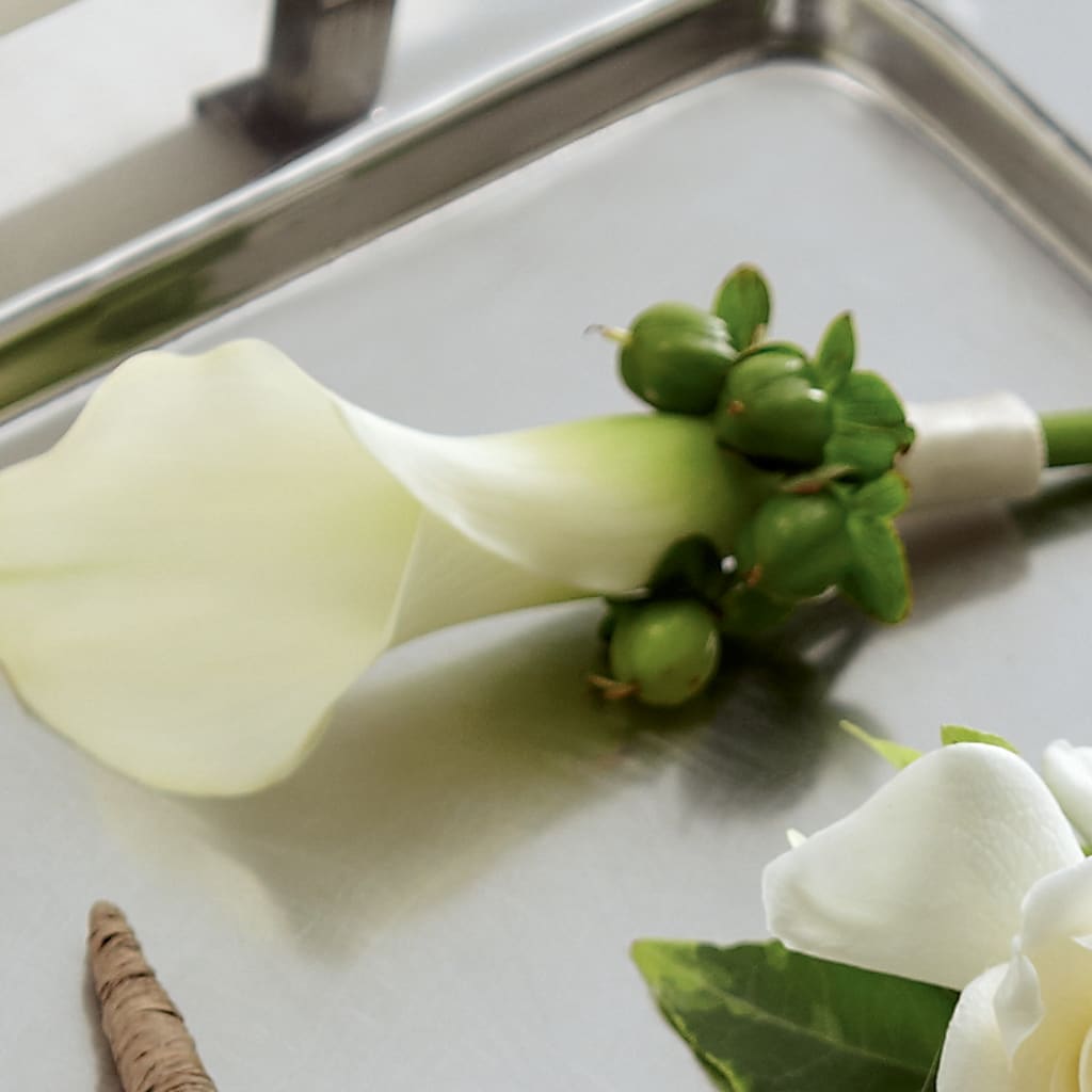 White Calla Boutonniere – The Colonial Florist And Gift Shop, Huntingdon PA