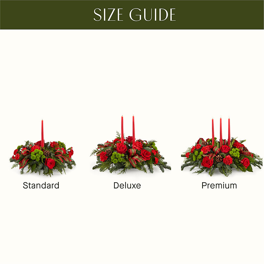 By the Candlelight Centerpiece –  The Colonial Florist And Gift Shop, Huntingdon PA
