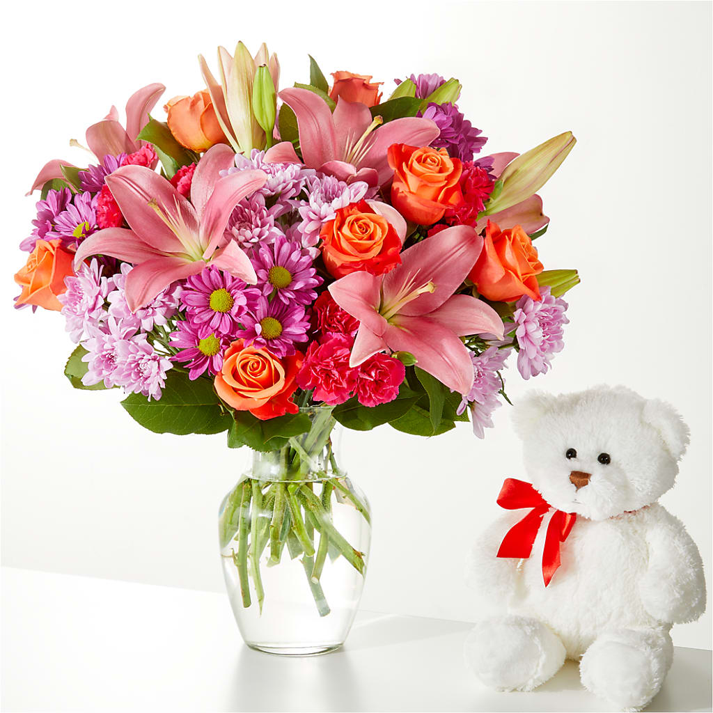 One and Only Bouquet and Bear Bundle –  The Colonial Florist And Gift Shop, Huntingdon PA