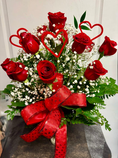 Valentine Classic Dozen Roses –  The Colonial Florist And Gift Shop, Huntingdon PA