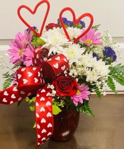 Colonials Mixed Valentine Bouquet