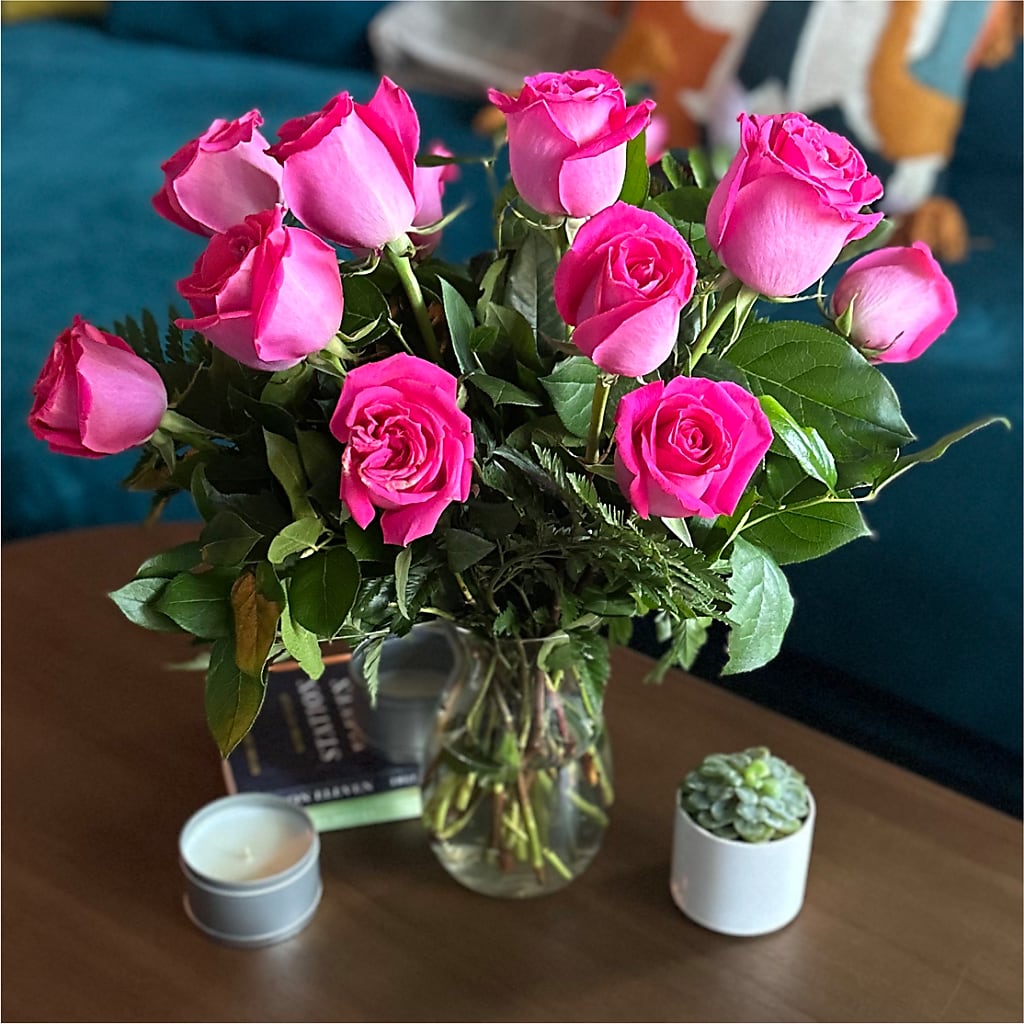 Long Stem Pink Rose Bouquet –  The Colonial Florist And Gift Shop, Huntingdon PA