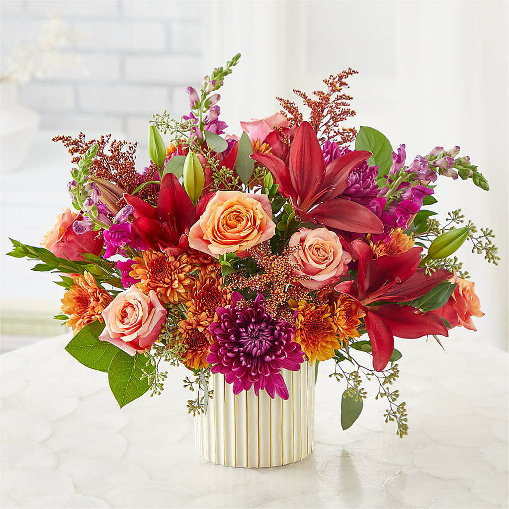 Burgundy Landscape Bouquet –  The Colonial Florist And Gift Shop, Huntingdon PA
